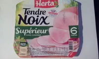 Mängden socker i Tendre Noix, Supérieur Sans Couenne (6 Tranches)