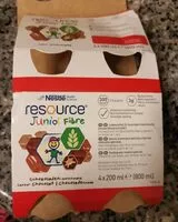 Mängden socker i Resource junior fibra