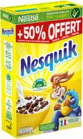 Mängden socker i NESQUIK Céréales Petit Déjeuner 500g + 50%