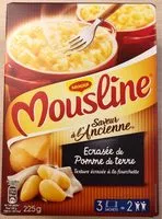 Mängden socker i MOUSLINE Purée Saveur à l'Ancienne Ecrasée Pomme de Terre, 3 sachets pour 2 personnes (3x75g)