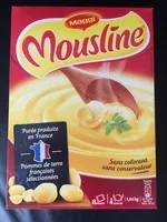 Mängden socker i MOUSLINE Purée Nature, 8 sachets pour 4 personnes (8x130g)