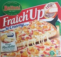 Mängden socker i BUITONI FRAICH'UP SO CREAMY Pizza Surgelée Façon Raclette 580g