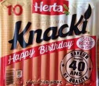 Mängden socker i KNACKI Original saucisses pur porc -25% sel