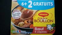 Mängden socker i Coeur de bouillon boeuf et légumes
