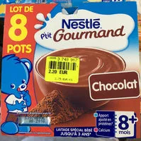 Mängden socker i P'tit Gourmand chocolat (lot de 8 pots)