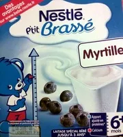 Mängden socker i P'tit brassé - Laitage spécial bébé Myrtille