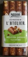 Mängden socker i NESTLE L'ATELIER Lait Noisettes Entières Torréfiées 195g