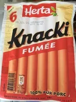 Mängden socker i KNACKI Original saucisses pur porc