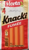 Mängden socker i 4 Knacki fumée