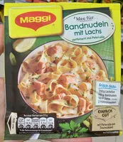 Mängden socker i Bandnudeln mit Lachs
