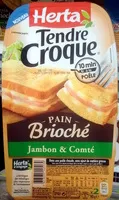 Mängden socker i Tendre Croque Pain Brioché Jambon & Comté
