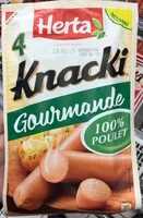 Mängden socker i Knacki Gourmande 100% Poulet