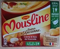 Mängden socker i MOUSLINE Purée Crème Muscade Format Individuel (4x31,25g)