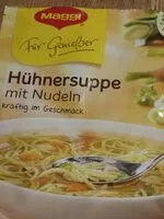 Mängden socker i Hühnersuppe mit Nudeln
