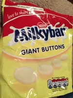Mängden socker i Milkybar Giant Buttons