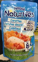 Mängden socker i Naturnes carottes patates douces cabillaud
