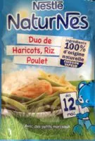 Mängden socker i NATURNES Duo Haricots Verts Poulet - 190g - dès 12 mois