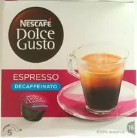 Mängden socker i Capsules NESCAFE Dolce Gusto Espresso Decaffeinato 16 Capsules
