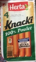 Mängden socker i Knacki 100 % Poulet