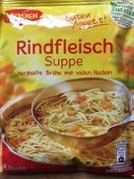 Mängden socker i Rindfleisch Suppe