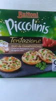 Mängden socker i BUITONI PICCOLINIS TENTAZIONE mini-pizzas surgelées Duo de Champignons 270g (9 pièces)