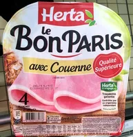 Mängden socker i le Bon Paris avec Couenne