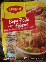 Mängden socker i Sopa Pollo con Fideos Maggi 57g