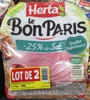 Mängden socker i Le Bon Paris -25% de sel (lot de 2)