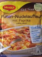 Mängden socker i Puten-Nudel Auflauf
