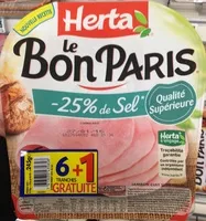 Mängden socker i Le Bon Paris -25% de sel (6+1 gratuite)