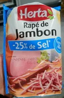 Mängden socker i Rapé de Jambon -25 % de sel