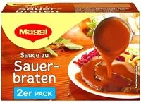 Mängden socker i Sauce zu Sauerbraten Sauce
