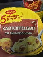 Mängden socker i 5 Minuten Terrine Kartoffelbrei mit Fleischklößchen