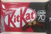 Mängden socker i KitKat Dark 70%
