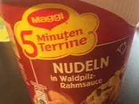 Mängden socker i 5 Minuten Terrine Nudeln In Waldpilz-rahmsauce