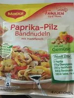 Mängden socker i Paprika-Pilz Bandnudeln