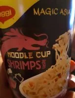Mängden socker i Noodle Cup Shrimps