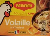 Mängden socker i MAGGI Bouillon Volaille