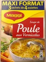 Mängden socker i MAGGI soupe poule vermicelle