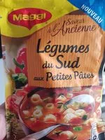 Mängden socker i MAGGI Saveur à l'ancienne légumes du Sud aux petites pâtes