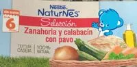 Mängden socker i Naturnes Selección Zanahoria y calabacín con pavo