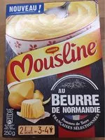 Mängden socker i Mousline Purée au beurre de Normandie les 2 sachets de 125 g