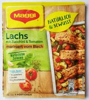 Mängden socker i Maggi Ofen-Lachs