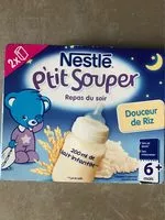 Mängden socker i Céréales bébé 6 + mois, douceur de riz P'tit Souper