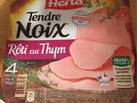 Mängden socker i Tendre noix rôti au thym