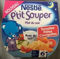 Mängden socker i Plat bébé 6 + mois tomates pâtes P'tit Souper