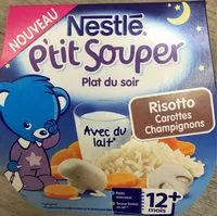 Mängden socker i NESTLE P'TIT SOUPER Risotto Carottes Champignons-2x200g-Dès 12 mois