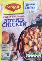 Mängden socker i Butter chicken cook in bag