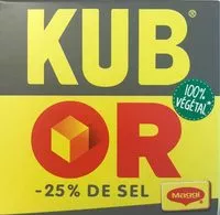 Mängden socker i MAGGI KUB OR Bouillon Réduit en sel de -25% - 32 cubes - 121,6g