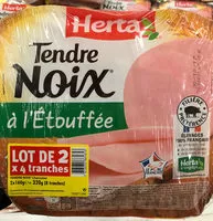 Mängden socker i Tendre Noix à l'Étouffée (lot de 2x4 tranches)